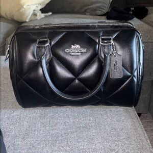 Coach Rowan Black Quilted Bag